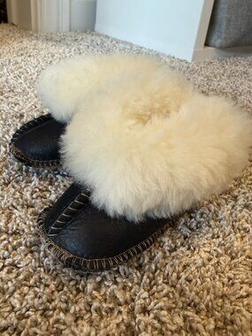 Real Wool Baby Slippers | 6-12M